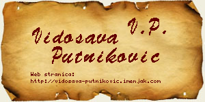 Vidosava Putniković vizit kartica